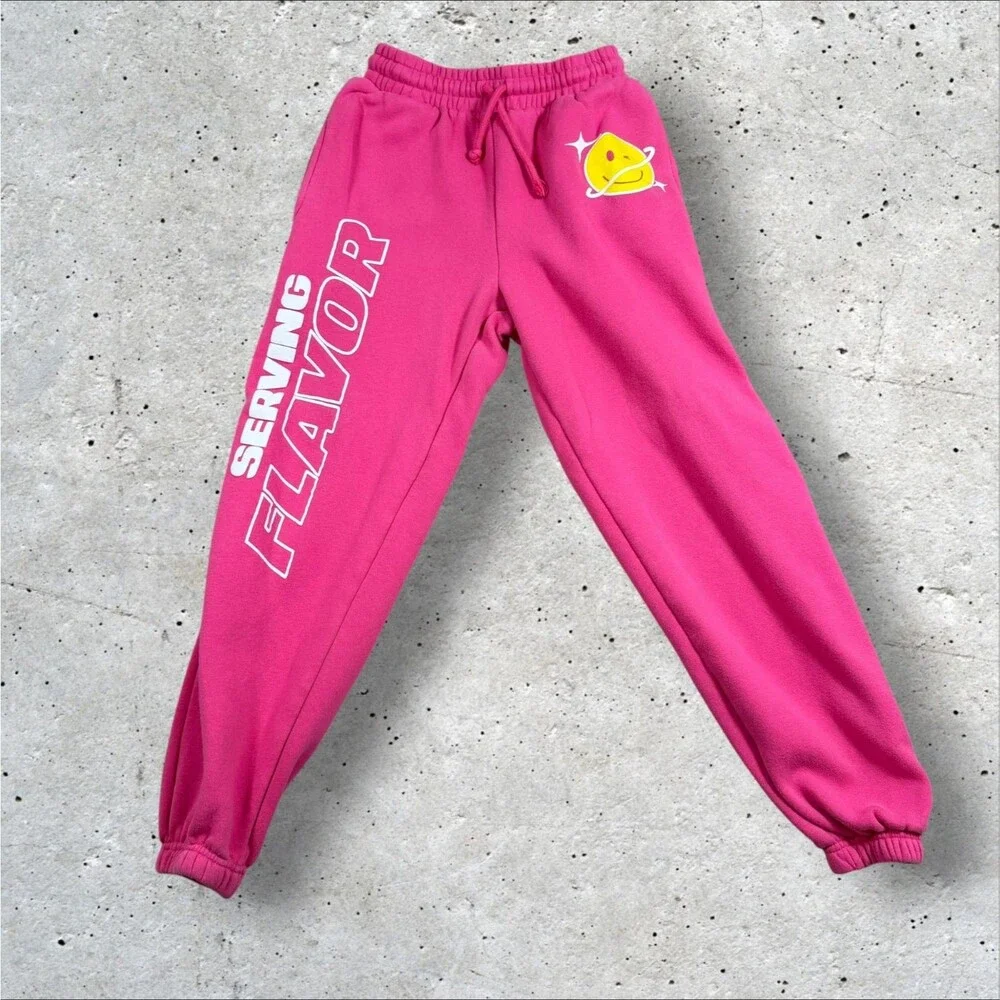 Poppi Soda Pink Sweatpants Womens XS Serving Flavor Graphic Jogger Pants Target - Picture 2 of 5